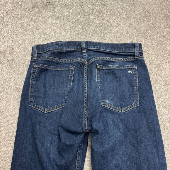 Rag & Bone Standard Issue Fit 2 Slim Selvedge Denim Jeans Mens 30 Button Fly L27 - Picture 4 of 16
